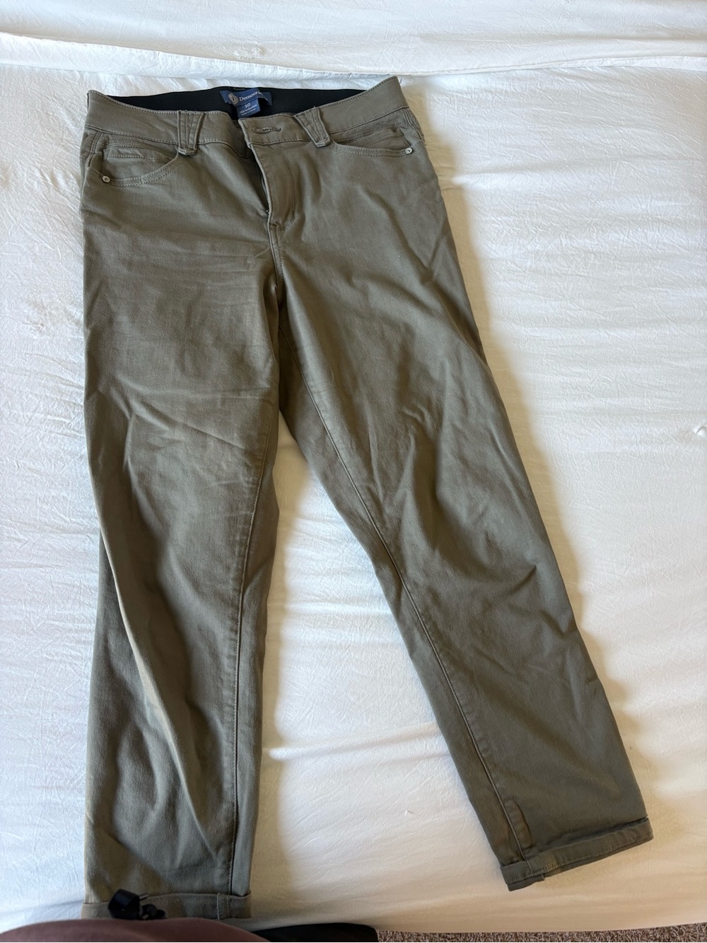 Democracy Straight Leg Jeans in Olive